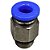 União Reta Pneumática Pu Macho 6mm X 1/8" Para Conexão - Imagem 4