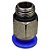 União Reta Pneumática Pu Macho 6mm X 1/8" Para Conexão - Imagem 5
