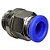 União Reta Pneumática Pu Macho 8mm X 1/4" Para Conexão - Imagem 2
