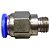 União Reta Pneumática Pu Macho 8mm X 1/8" Para Conexão - Imagem 10