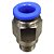 União Reta Pneumática Pu Macho 8mm X 1/8" Para Conexão - Imagem 7