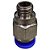 União Reta Pneumática Pu Macho 8mm X 1/8" Para Conexão - Imagem 4