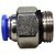 União Reta Pneumática Pu Macho 8mm X 3/8" Para Conexão - Imagem 6