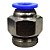 União Reta Pneumática Pu Macho 8mm X 3/8" Para Conexão - Imagem 1