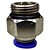 União Reta Pneumática Pu Macho 8mm X 3/8" Para Conexão - Imagem 9