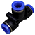 Conexão União Tee emenda Instantânea 8mm Pneumática - Imagem 5