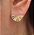Brinco Folheado Leque Diamantado P - Imagem 2