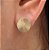 Brinco Folheado Circulo Diamantado P - Imagem 2