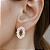 Brinco Cristal Oval Moderno M - Imagem 2