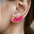 Ear Cuff Cristal flores - Imagem 2