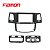 MOLDURA PAINEL 9" HILUX/SW4 09/15 AR DIGITAL + ANALÓGICO BLACK PIAN - 5911MD FIAMON - Imagem 3
