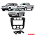MOLDURA PAINEL 7" GOL/PARATI/SAVEIRO G4 PRETA - 3204MD FIAMON - Imagem 1