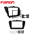 MOLDURA PAINEL 7" IX35 10/ 2DIN PRETO - 3160MD FIAMON - Imagem 4