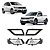 KIT FAROL AUX GOL G8 / KIT FAROL AUX SAVEIRO G8 17/ ROBUST MD/PTO BT/ORIG REDONDO - SHOCKLIGHT - Imagem 1