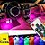 Kit Luz Ambiente Interno Strobo LED RGB Ritmo Música Tuning JP2 - Imagem 1