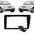 MOLDURA PAINEL 7" CIVIC 01/06 PRETA 2DIN - FIAMON 4059MD - Imagem 1