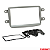 MOLDURA PAINEL 7" DUSTER/ SANDERO 07/15 / LOGAN 07/15 / KWID 17/ CAPTUR 17/ 2DIN PRATA - 2295MD - Imagem 3