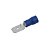 TERMINAL ENCAIXE MACHO PRÉ ISOLADO AZUL C/100 - PERMAK - Imagem 1