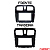MOLDURA PAINEL 7" SANDERO 15/20 LOGAN 14/ 2DIN BLACK PIANO - 3324MD FIAMON - Imagem 2