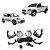 KIT FAROL AUX STRADA WORK 12/14 UNO 10/ BT/ALT - SHOCKLIGHT - Imagem 1