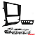 MOLDURA PAINEL 7" GOL/VOYAGE/SAVEIRO G6 C/SUPORTE 4 BOTÕES PRETA- 2371MD FIAMON - Imagem 1