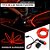 KIT FITA LED NEON PAINEL INTERIOR CARRO 5 METROS VERMELHO - Imagem 7
