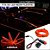 KIT FITA LED NEON PAINEL INTERIOR CARRO 2 METROS LARANJA - Imagem 2