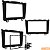 MOLDURA PAINEL CRV 12/17 1DIN/2DIN PRETO - AP907 - Imagem 3