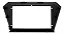 MOLDURA PAINEL 9'' GOL/SAVEIRO/VOYAGE G7/G8 PRETA - EXPEX - Imagem 3