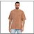 Camiseta 100% Algodão Oversized Estonada Marrom - Imagem 1