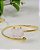 Bracelete Gaia de Quartzo Rosa Bruto Dourado - Amor, Gratidão e Autoestima - Imagem 1