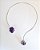 Choker Alongada Drusa de Ametista Prateada - Espiritualidade, Transmutação e Serenidade - Imagem 1