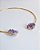 Choker Duplo Drusa de Ametista Dourado - Espiritualidade, Transmutação e Serenidade - Imagem 1