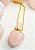 Colar Difusor de Quartzo Rosa Dourado - Autoestima, Amor e Gratidão - Aço Inoxidável - Imagem 2