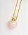 Colar Difusor de Quartzo Rosa Dourado - Autoestima, Amor e Gratidão - Aço Inoxidável - Imagem 1
