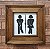 Quadro Banheiro Unissex - Imagem 1