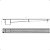 Ralo Sifonado Modulável Linear Cromado 70cm com Grelha Herc - Imagem 3