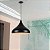 Lustre Pendente Chapéu 32cm Bulge Preto E-27 Bivolt Mak Led - Imagem 4