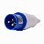 Plugue Industrial 240Vca Azul 32A 6H 2P+T Plástico Decorlux - Imagem 1