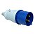 Plugue Industrial 240Vca Azul 16A 6H 2P+T Plástico Decorlux - Imagem 4