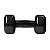Halter Sextavado Peso Academia Emborrachado 3kg Preto Treino - Imagem 1