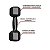 Halter Sextavado Peso Academia Emborrachado 3kg Preto Treino - Imagem 2