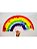 LEQUE PLÁSTICO GRANDE KHEY | LGBT+ ARCO-ÍRIS - Imagem 1