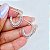 Argola oval renda Italiana - Imagem 2