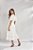 Vestido Gode Sarja Off White Com Bordado Vermelho 125cm - Titanium - Imagem 2