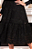 Vestido Preto Laise Decote V Evasê Midi - Fascinius - Imagem 6