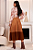 Conjunto Caramelo Estampa Floral Midi Evasê - Fascinius - Imagem 2