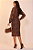 Vestido Azul Tricoline Bordados Richelieu Midi - Fascinius - Imagem 2