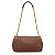 Bolsa Transversal Media Com Alca Corrente Marrom - Imagem 3