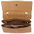 Bolsa Transversal Grande Matelasse Com Alca Corrente Camel - Imagem 5